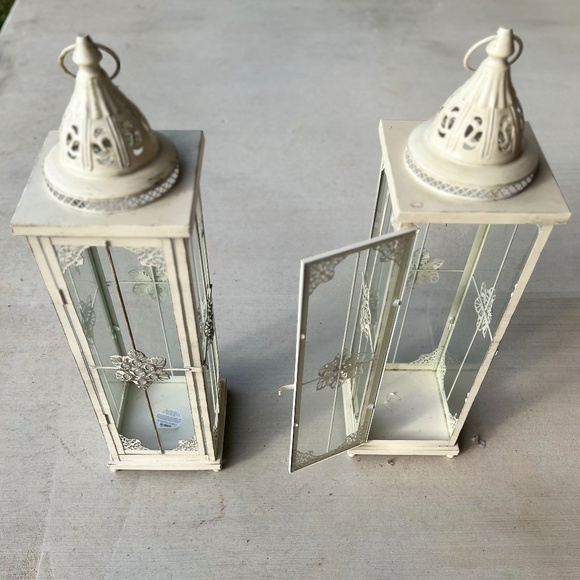 COPY - Pier 1 Imports Rustic Ivory Lantern - Picture 5 of 8